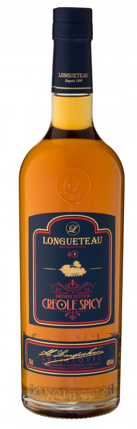 Longueteau, spiritueux, creole spicy, 40%, 70cl 